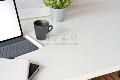 办公室,台式个人电脑,桌子,办公用品,留白,设计师,室内,空白的,在上面,概念
