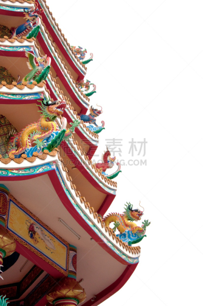 泰国,雕像,寺庙,龙,刺刀,华丽的,中国,雕塑,亚洲,符号
