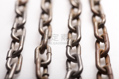 生锈的,链,网栅栏,过时的,不锈钢,安全,部分,一个物体,背景分离,简单