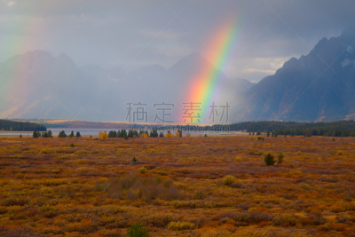 大提顿,慕銳山,杰克森,杰克逊,山艾树,怀俄明,陡峭,天空,美国西部,水平画幅
