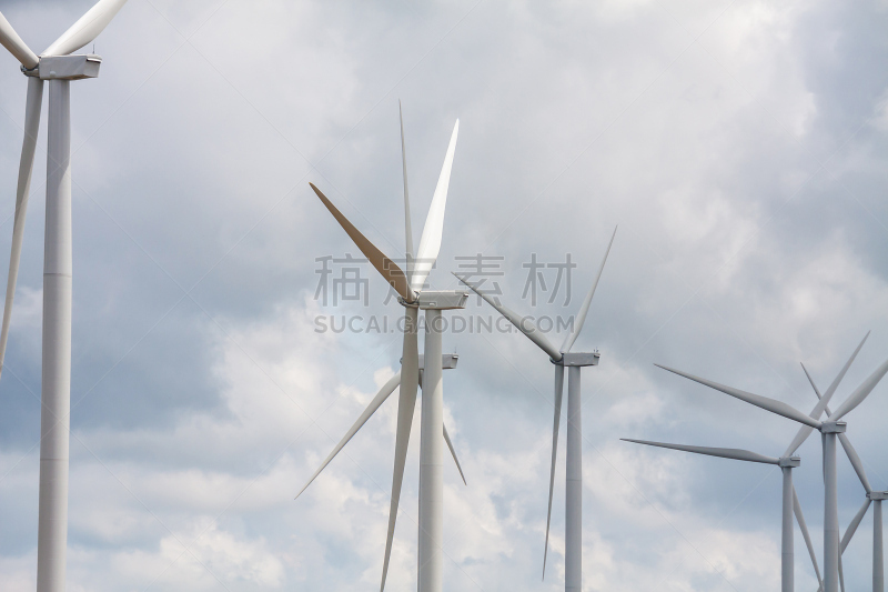 风轮机,天空,云,起源,风力,风,水平画幅,能源,涡轮,泰国