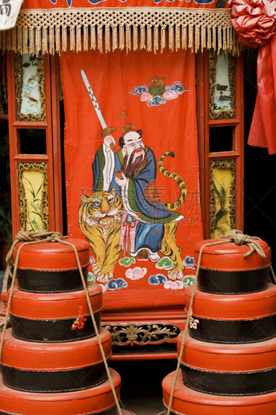 新娘,传统,轿子,垂直画幅,新郎,图像,婚礼,古董,古典式,涂料