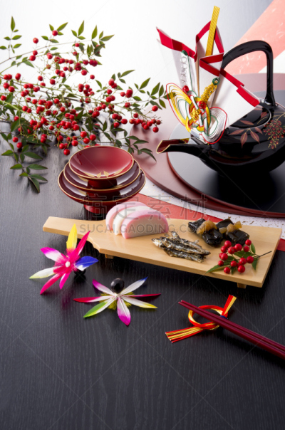 新年前夕,日本,运动茄克,赤犬,羽子板,鱼糕,筷子架,盂兰盆节,天竹,御姐料理