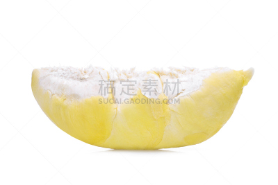 水果,白色背景,分离着色,热带水果,黄色,榴莲,褐色,水平画幅,丁字裤,荆棘