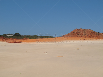 cape leveque,西澳大利亚,自然,半岛,水平画幅,沙子,无人,蓝色,方向,海洋