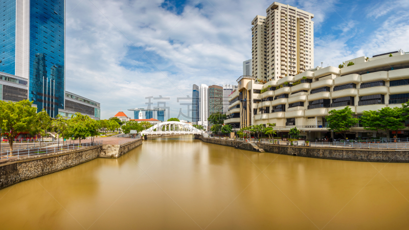 新加坡,都市风景,全景,桥,白昼,新加坡市,鱼尾狮,游艇码头,螺旋,办公室