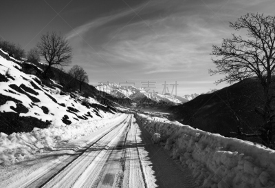 雪,冬天,黑白图片,路,山,早晨,风景,寒冷,健康保健,脉搏图