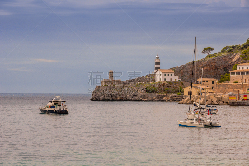 马略卡,巴利阿里群岛,水,海港,夏天,海滩,puerto de soller,蓝色,岛,西班牙