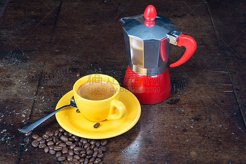 咖啡杯,豆,咖啡,阿拉比卡咖啡,烤咖啡豆,桌子,水平画幅,木制,茶碟,浓咖啡