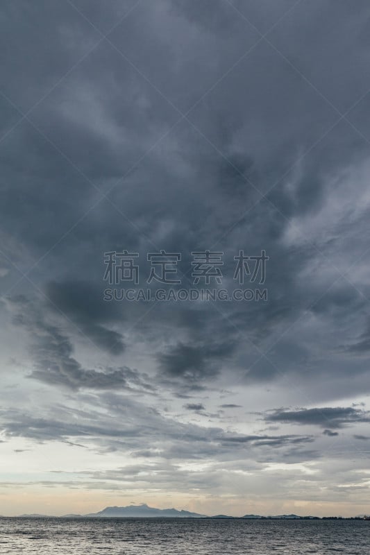 槟榔屿州,马来西亚,海景,黄昏,雨,乔治敦,云,山,乔治,多云