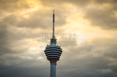 吉隆坡,无线电通信塔,双峰塔,旅行者锦标赛,办公园区,真人秀,风景线拱,水平画幅,无人,户外