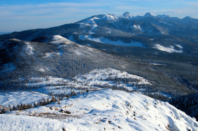 山,八岳山,巴岳山,长野县,自然,天空,水平画幅,雪,无人,蓝色
