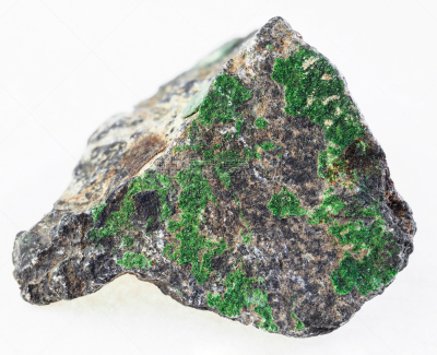 岩石,水晶,铬铁矿,石榴石,生食,平视角,部分,自然界的状态,一个物体,铬合金