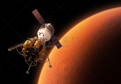 轨道运行,行星,红色,空间站,星系,水平画幅,宇航员,太空船,陆用车,太空旅行器