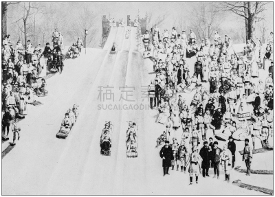 雪橇滑学,蒙特利尔,古董,加拿大,名声,建筑工地,地球形,贞德,摄影