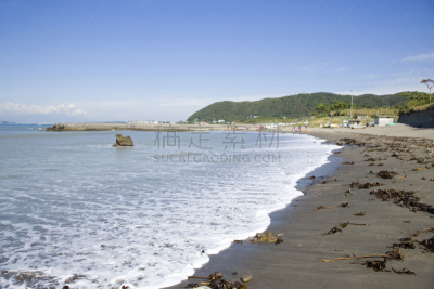 秋天,叶山,海岸线,相模湾,自然,水平画幅,地形,无人,日本,海洋