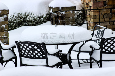 雪,院子,有包装的,天气,桌子,水平画幅,墙,无人,椅子,2015年