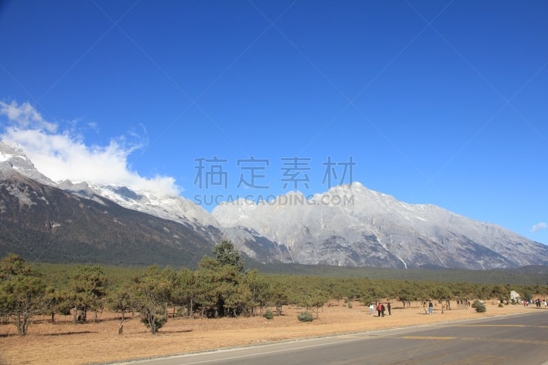 中国,丽江,云南省,玉龙雪山,自然地理,白色,亚洲,自然,气候,秋天