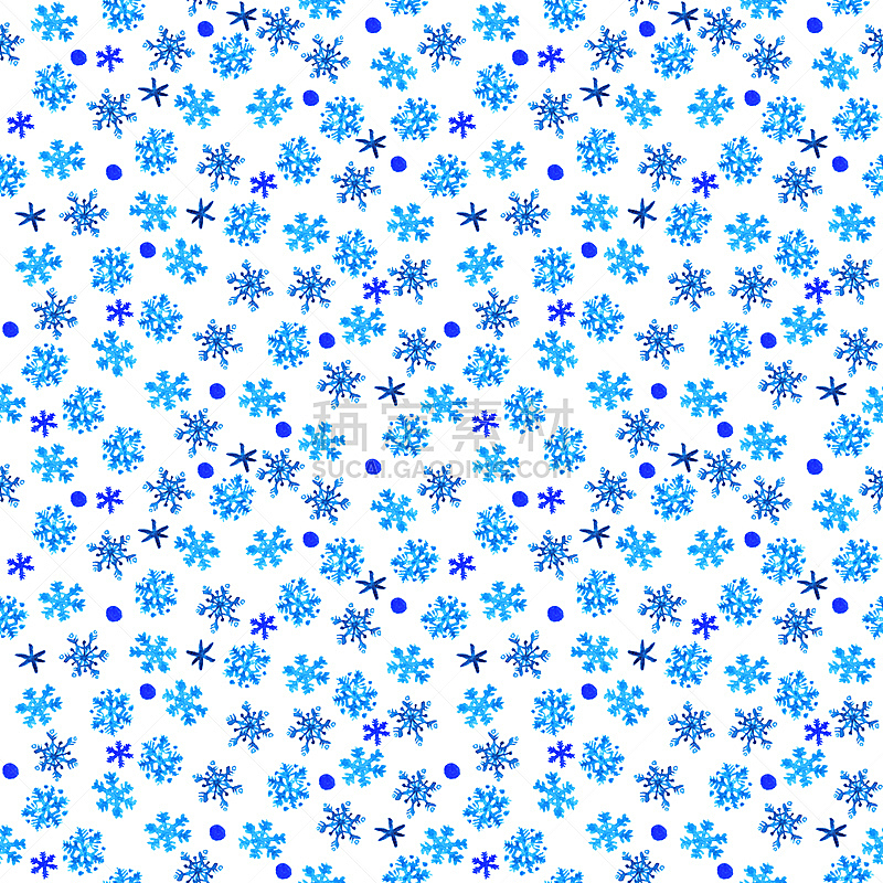 雪花,四方连续纹样,式样,冬天,雪,无人,蓝色,波兰,方形画幅
