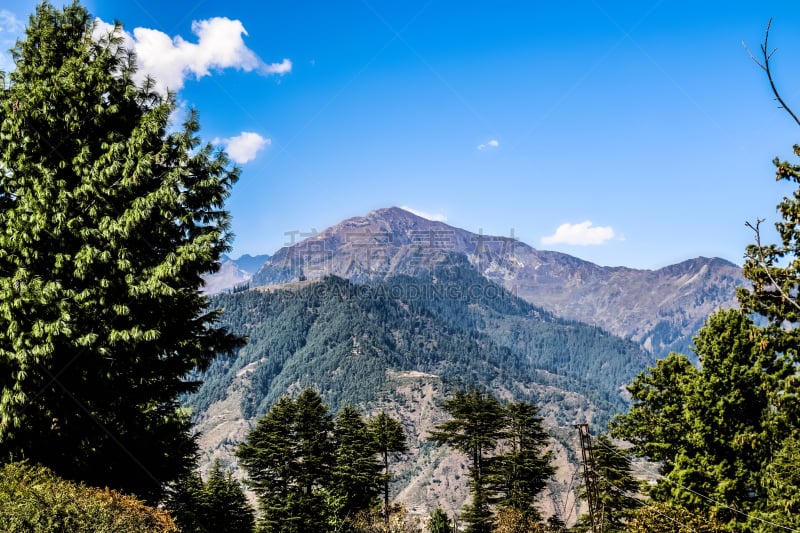 山脉,巴基斯坦,山谷,风景,自然美,开伯尔山口,北,居住区,自然,草地