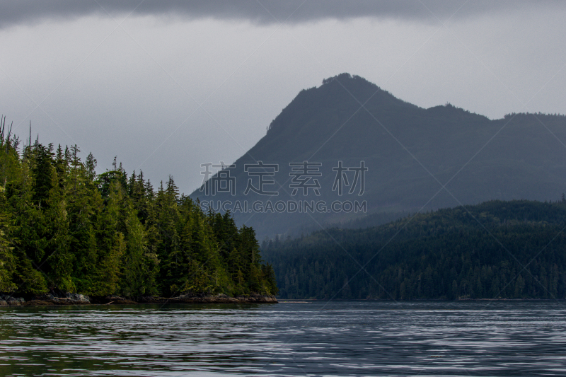 大熊雨林,水,天空,水平画幅,山,无人,阿法尔洼地,夏天,户外,湖