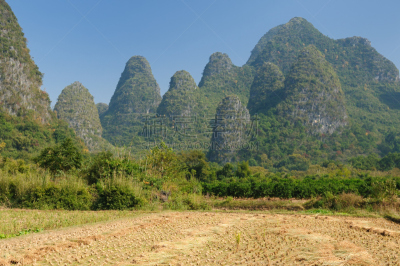 阳朔,漓江,河流,龙胜,桂林,草原,水平画幅,山,无人
