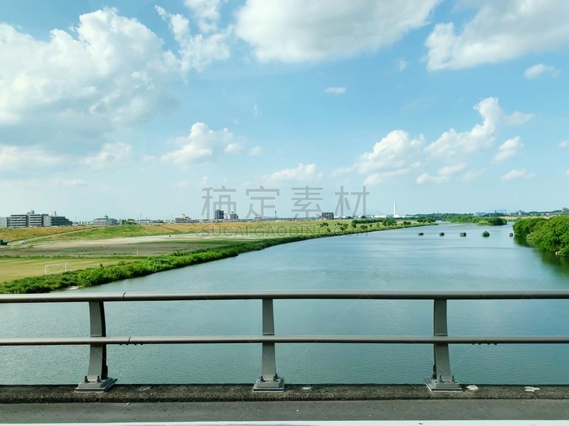 白色,蓝色,天空,云,江户川,非都市风光,田园风光,地形,户外,季节