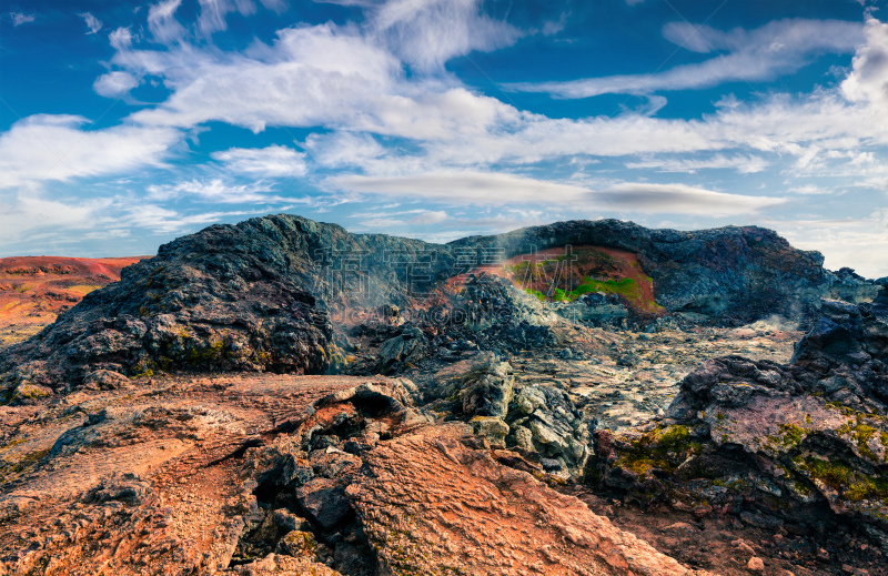 卡拉夫拉,火山,田地,蒸汽,水,喷硫火山口,米湖,纳马费加地热区,波佐利,硫磺