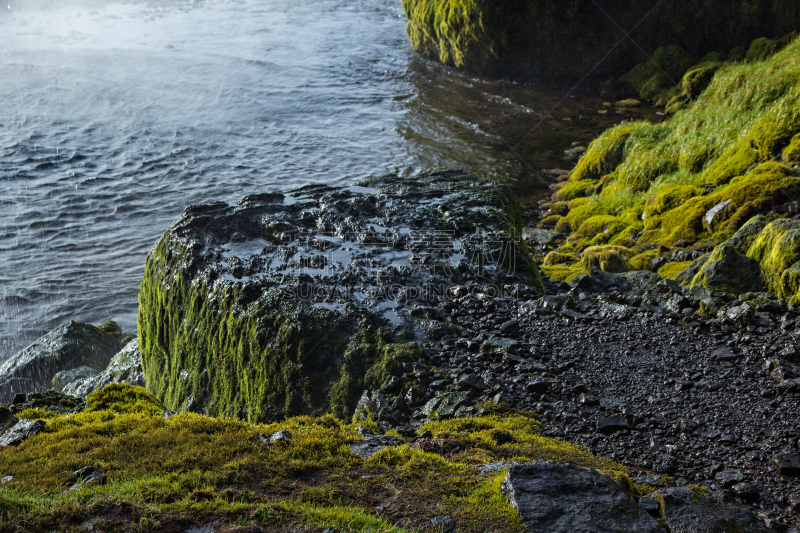 冰岛国,seljalandsfoss waterfall,自然,水,旅游目的地,水平画幅,绿色,地形,瀑布,冰河