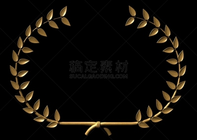 黄金,月桂花冠,数字2,艺术,水平画幅,形状,无人,符号,黑色,概念