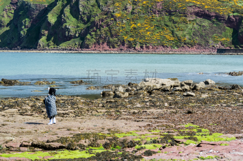本兰小镇,苏格兰风笛,传统,苏格兰高地,苏格兰短裙,海岸线,2015年,夏天,户外,裙子