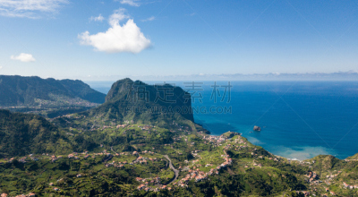 波尔图达克鲁斯村,山,风景,马德拉群岛,杜塞尔多夫,水平画幅,无人,大西洋群岛,夏天,户外