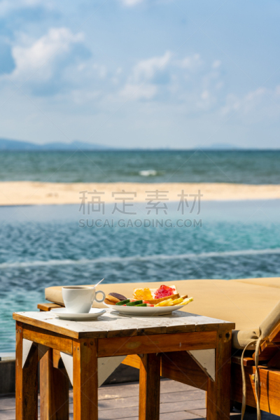 美味,早餐,暑假,夏天,蓝色,热带气候,早晨,清新,华贵,宁静