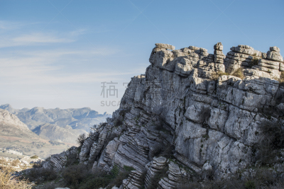 安特克拉,高架铁路铁轨,特拉华,天空,水平画幅,无人,石灰石,户外,石材,艾尔托克尔自然保护区