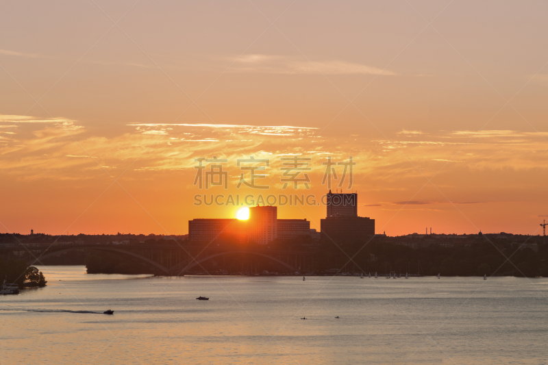 斯德哥尔摩,全景,寒冷,城市生活,瑞典,斯堪的纳维亚半岛,著名景点,北欧,户外,天空