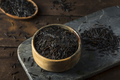 野生米,有机食品,干的,黑色,黑糯米,黑米,印度香米,膳食纤维,农业,健康保健