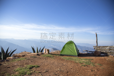 风景,齿状山脊,垃圾填埋场,特拉华,天空,水平画幅,云,山,无人,夏天