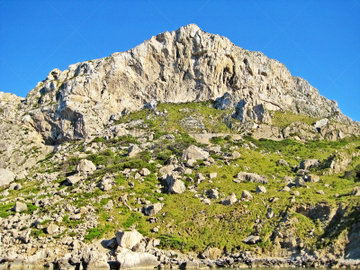 悬崖,岩石山,自然,水平画幅,山,岩石,地质学,无人,蓝色,夏天