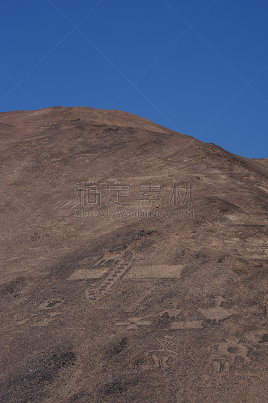 石洞壁画,阿塔卡马沙漠,垂直画幅,天空,艺术,形状,山,无人,符号,古老的