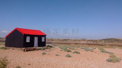 海港,小房间,黑麦镇,东苏塞克斯,水平画幅,风力,无人,蓝色,黑色,红色