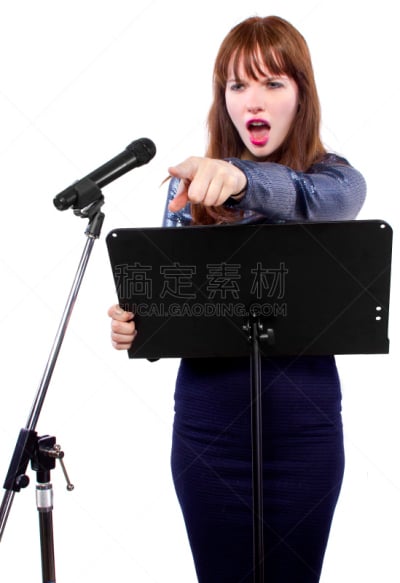 演说家,白色背景,女性,垂直画幅,讲师,商务研讨会,仅成年人,会议,培训课,知识