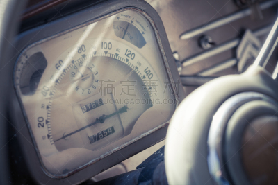 仪表板,汽车,计程表,量表,迅速,水平画幅,陆用车,速度计,特写,过时的