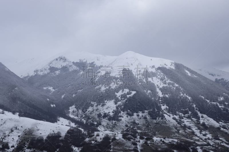 地形,雪,山,自然,天空,美,水平画幅,无人,户外,霜