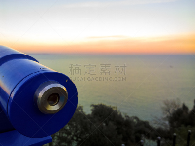 海岸线,望远镜,水,天空,水平画幅,无人,英格兰,户外,金属,云景