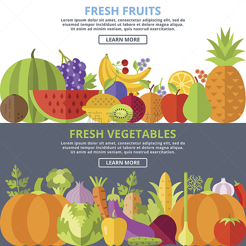 水果,绘画插图,清新,平坦的,蔬菜,概念,普通甜菜根,灯笼椒,素食,布置