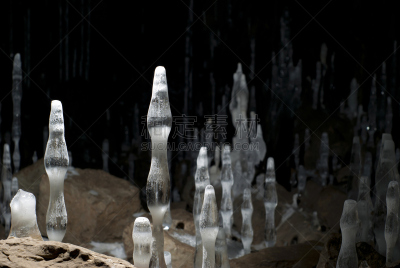 冰,洞穴,石笋,室内地面,茎,垂直画幅,钟乳石,水平画幅,无人,表格