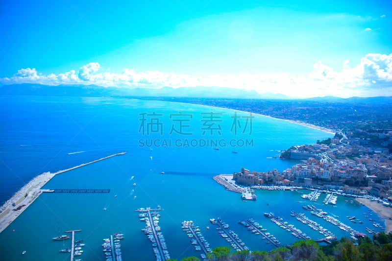 海洋,一只动物,城堡,海湾国家,地中海游泳锦标赛,礁石,水平画幅,2015年,岛,摄影