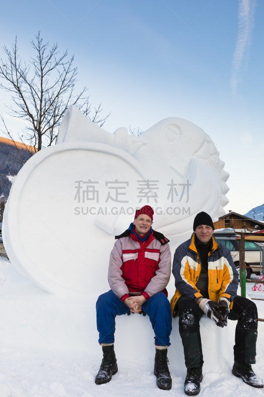 冰雪节,布希曼族,拉脱维亚,体育团队,雕塑家,真实的人,前面,美术工艺,上阿迪杰,艺术家