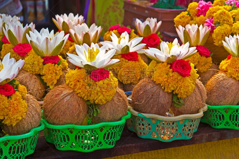 印度教女神,迈索尔,杜尔迦,durga puja festival,卡纳塔克邦,水平画幅,山,无人,女神,印度教