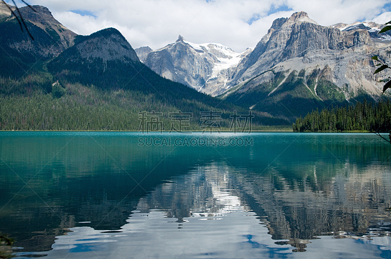 山,加拿大落基山脉,湖,自然,水,水平画幅,地形,雪,无人,夏天